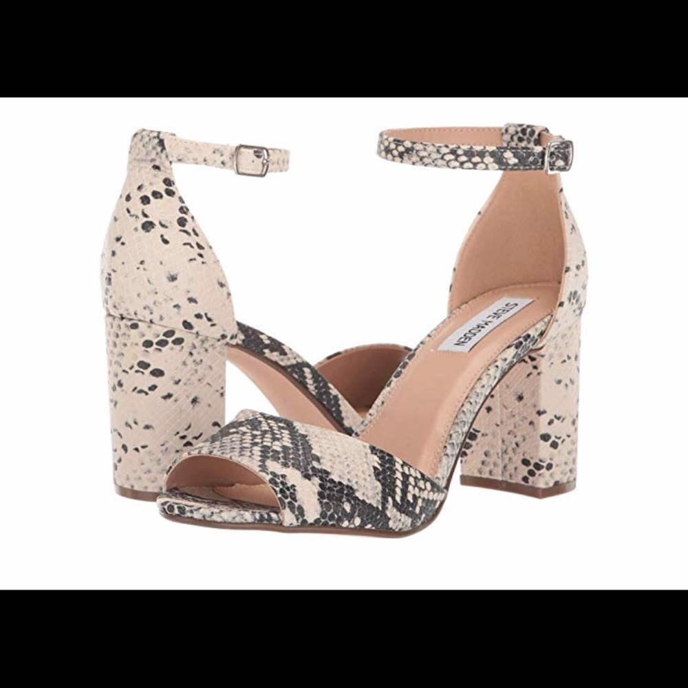 Steve Madden Minra Snake Skin Heels sandals